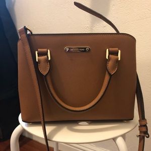 Michael Kors tan crossbody.